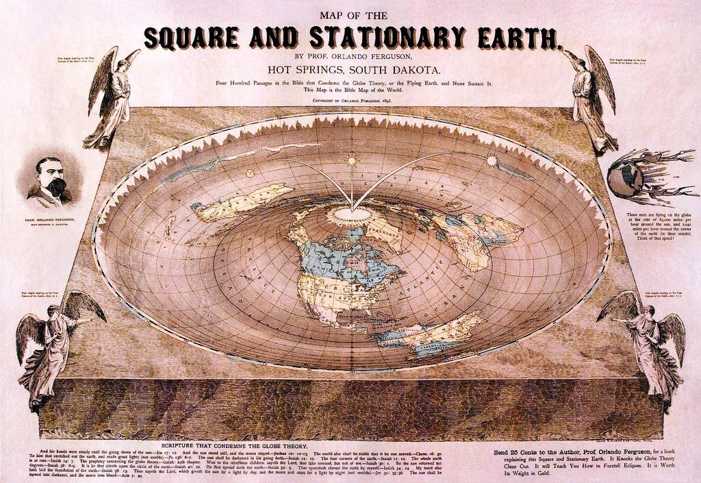 Agama Tuhan: Era Yang Berlalu Orlando Ferguson Flat Earth Map