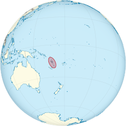 Vanuatu On The Globe