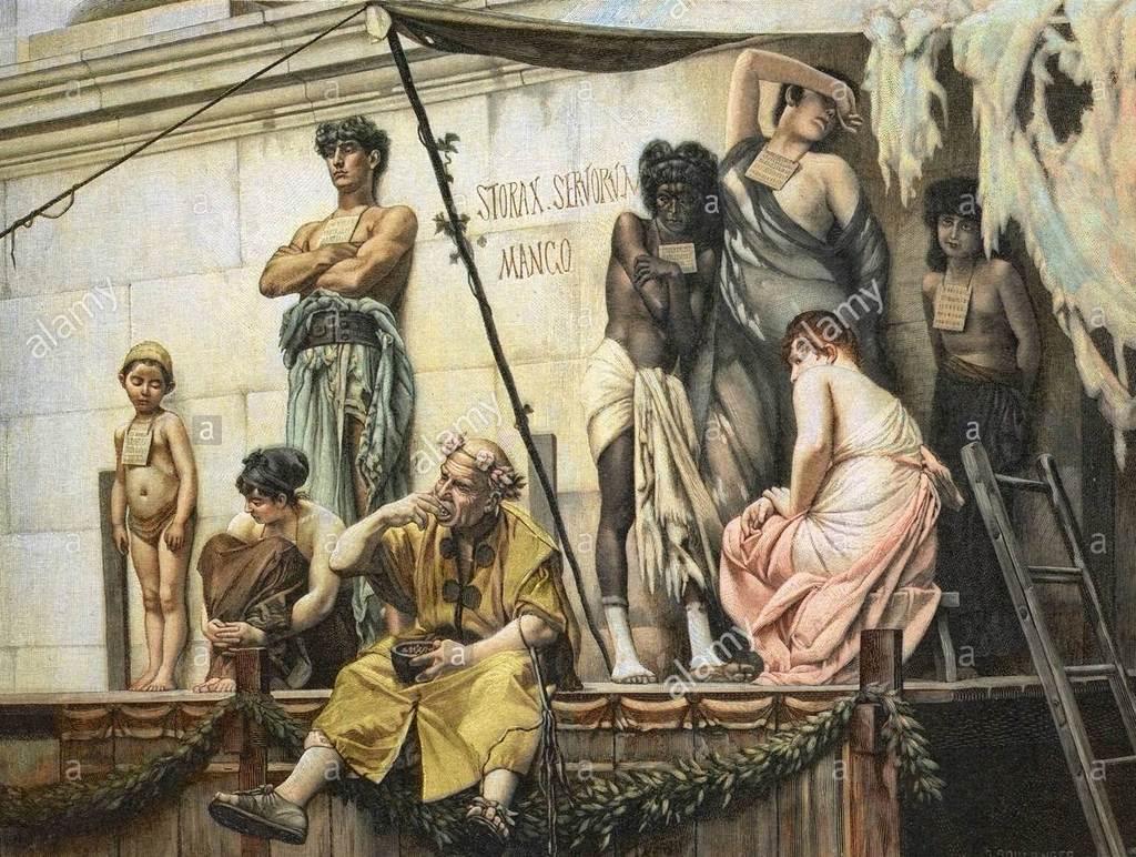 Agama Tuhan: Era Yang Berlalu Slavery Ancient World Roman Slave Market Wood