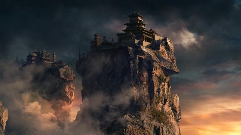 Menyelamatkan Tuhan Temple On The Cliff Above The Clouds